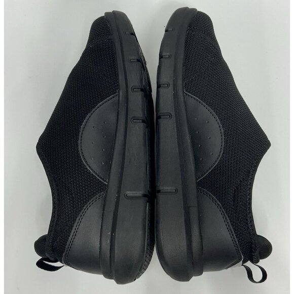 FitVille Diabetic Shoes Men’s 8.5 EEW Marca Black Wide Comfort Walking Sneaker